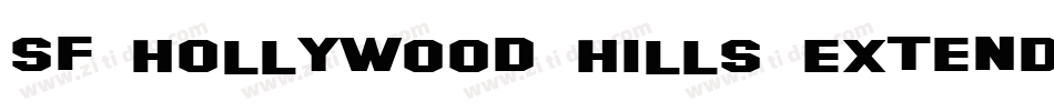 SF Hollywood Hills Extended字体转换